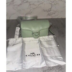 Coach Tabby 18 Pillow Leather Shoulder Bag Pale Pistachio C3880 NWT $395 Retail